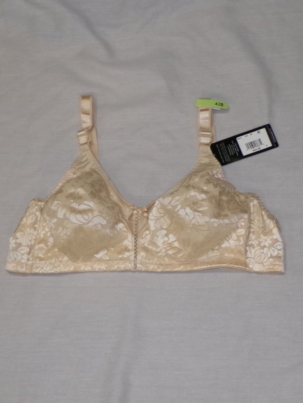 NWT Bali Classic Support Bra 42B Nude Style 3372 Wirefree Cool Comfort